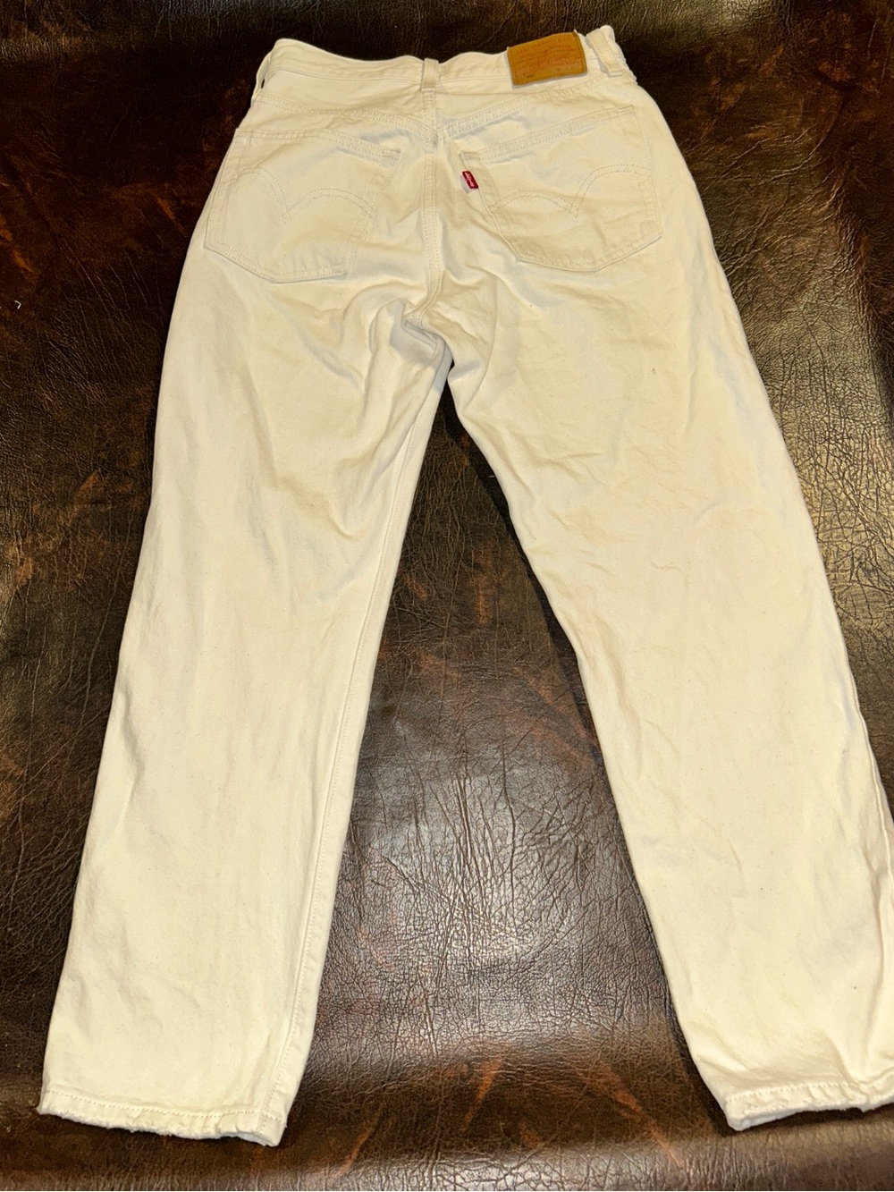 Levi's White High-Rise 501 Women’s Jeans. Vintage! Boots Sold Separately - Picture 11 of 15